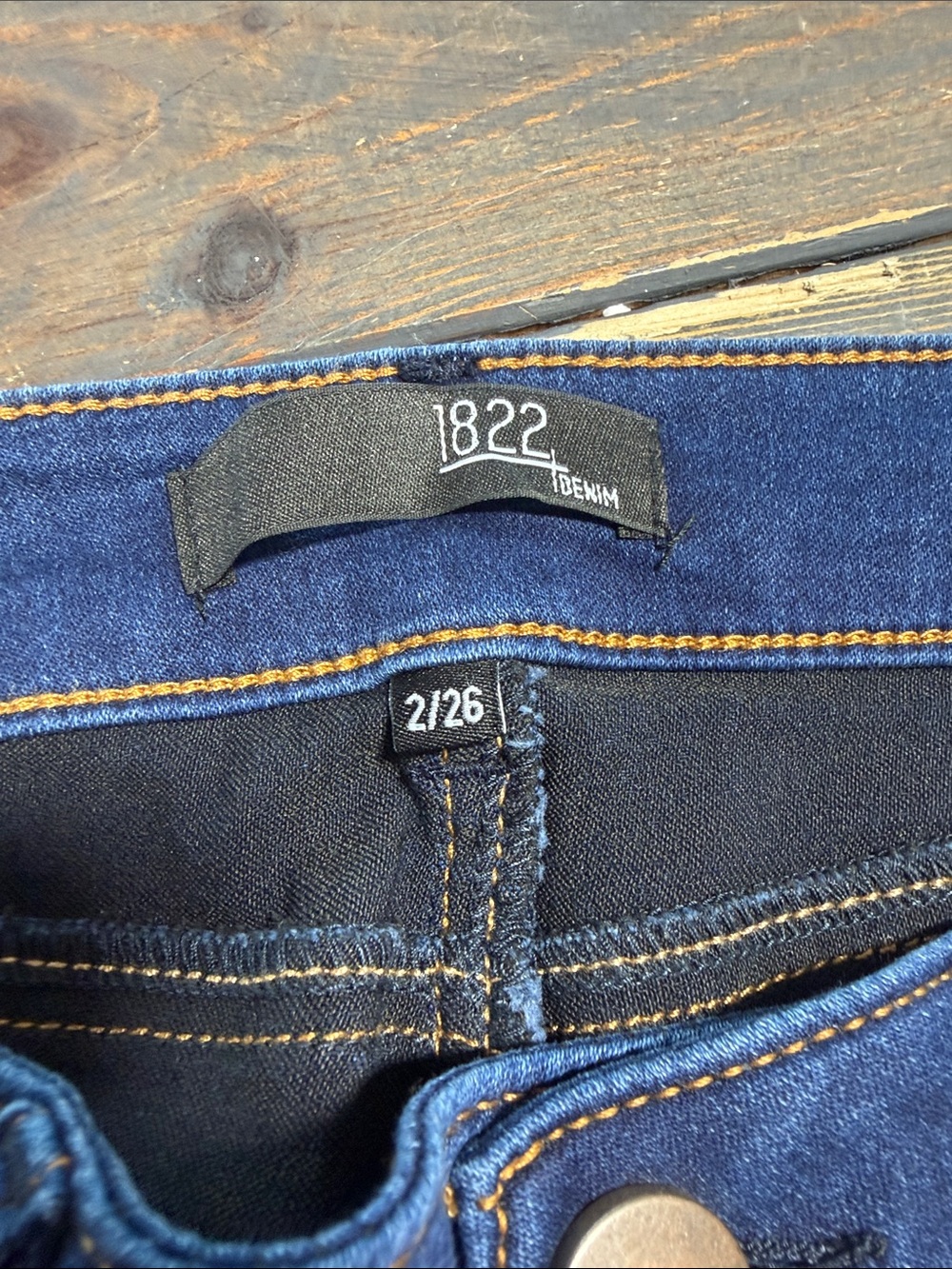 1822 Denim Women's Dark Ankle Skinny Jeans In Raquel - Size 2/26 - Picture 6 of 9